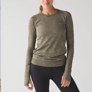 Military Green Lululemon long sleeve